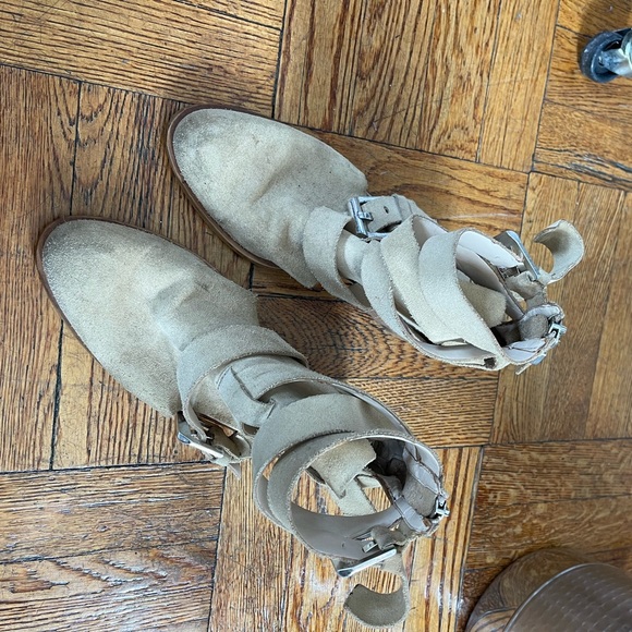 ZARA woman suede cut out strappy boot - Picture 5 of 14